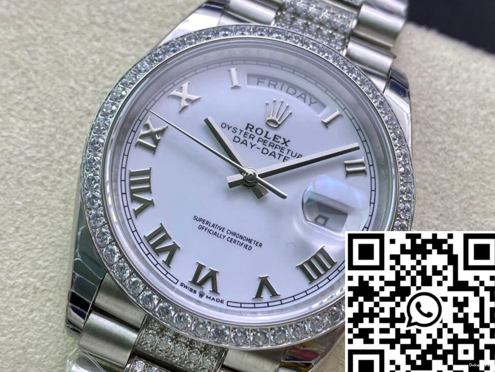 Bezel M128349RBR-0026 Factory Rolex Diamond-Set EW Day Date 0428